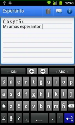 AnySoftKeyboard - Esperanto Language Pack android App screenshot 1